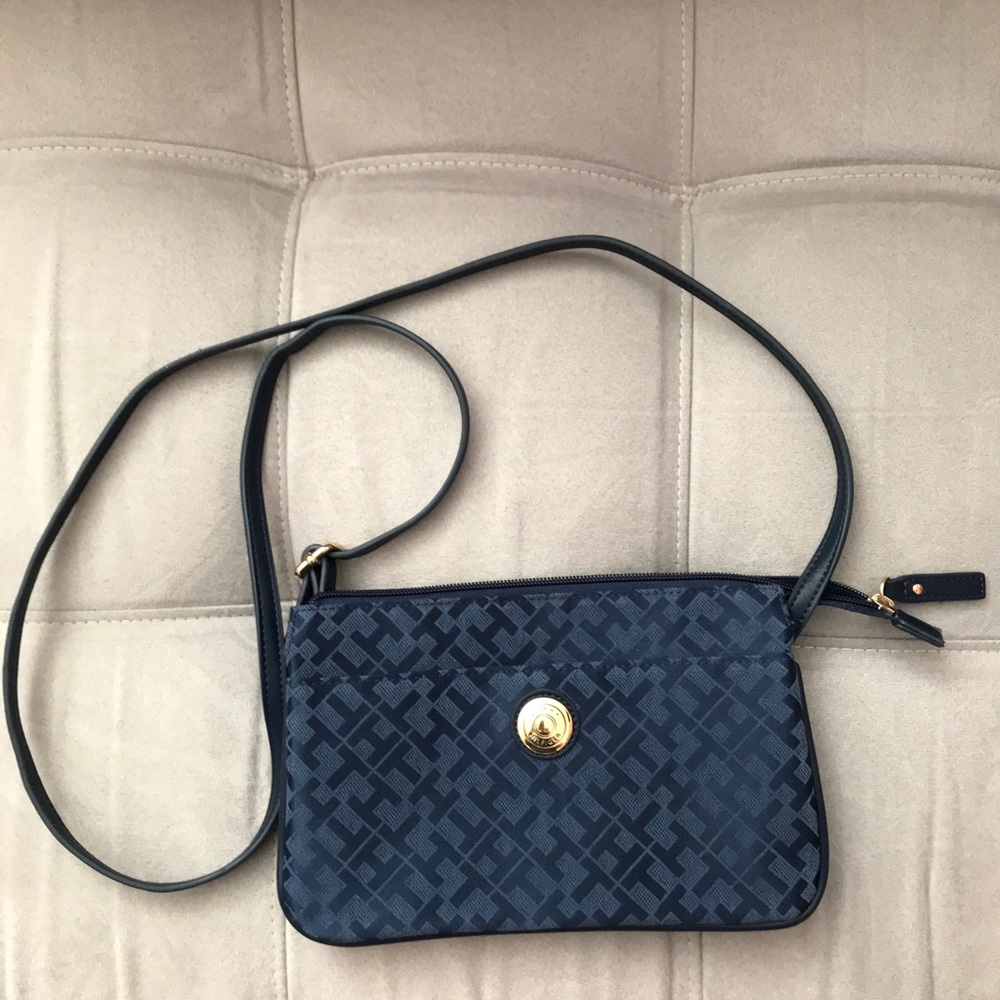 Tommy Hilfiger crossbody dark blue purse